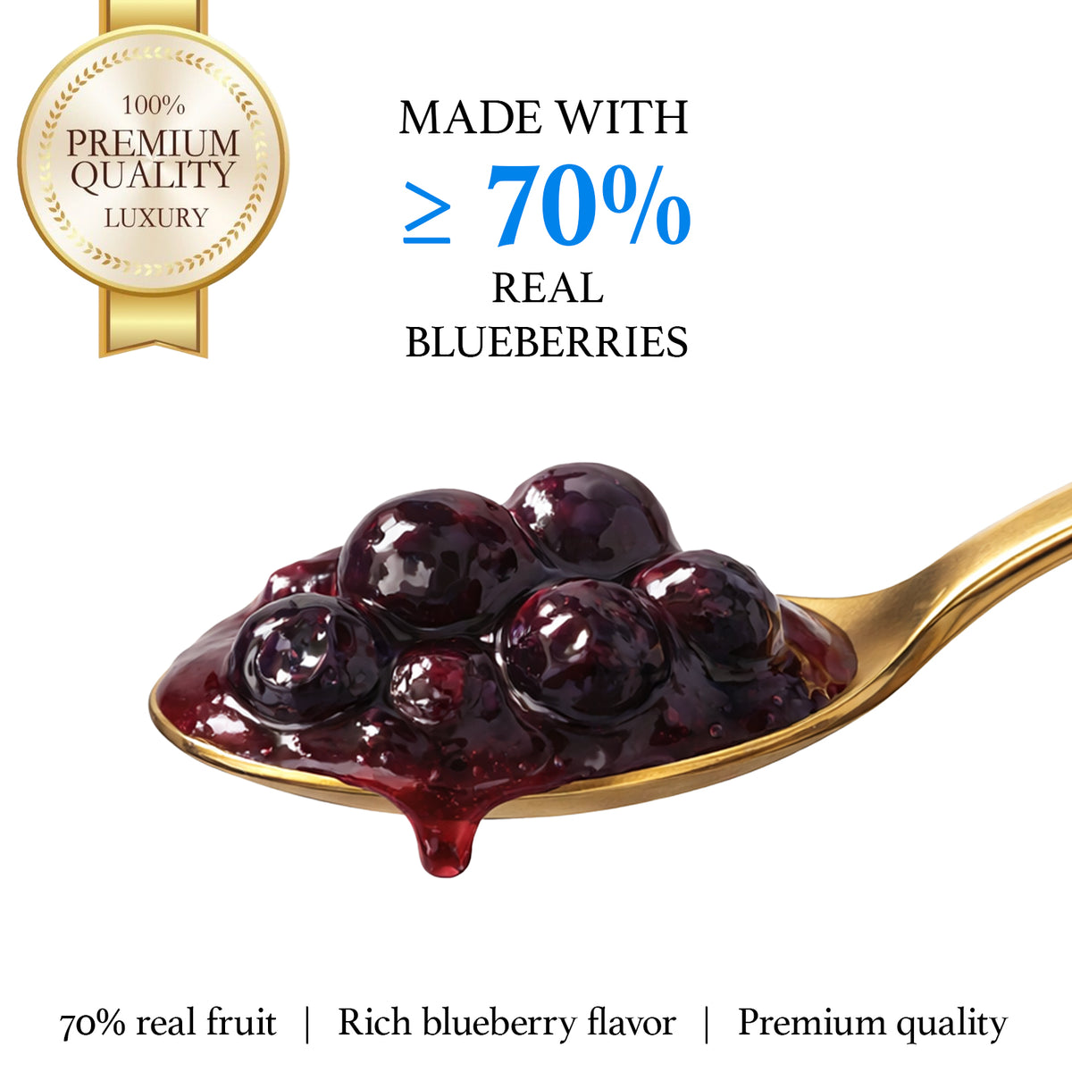 No Sugar Added Fresh Blueberry Jam